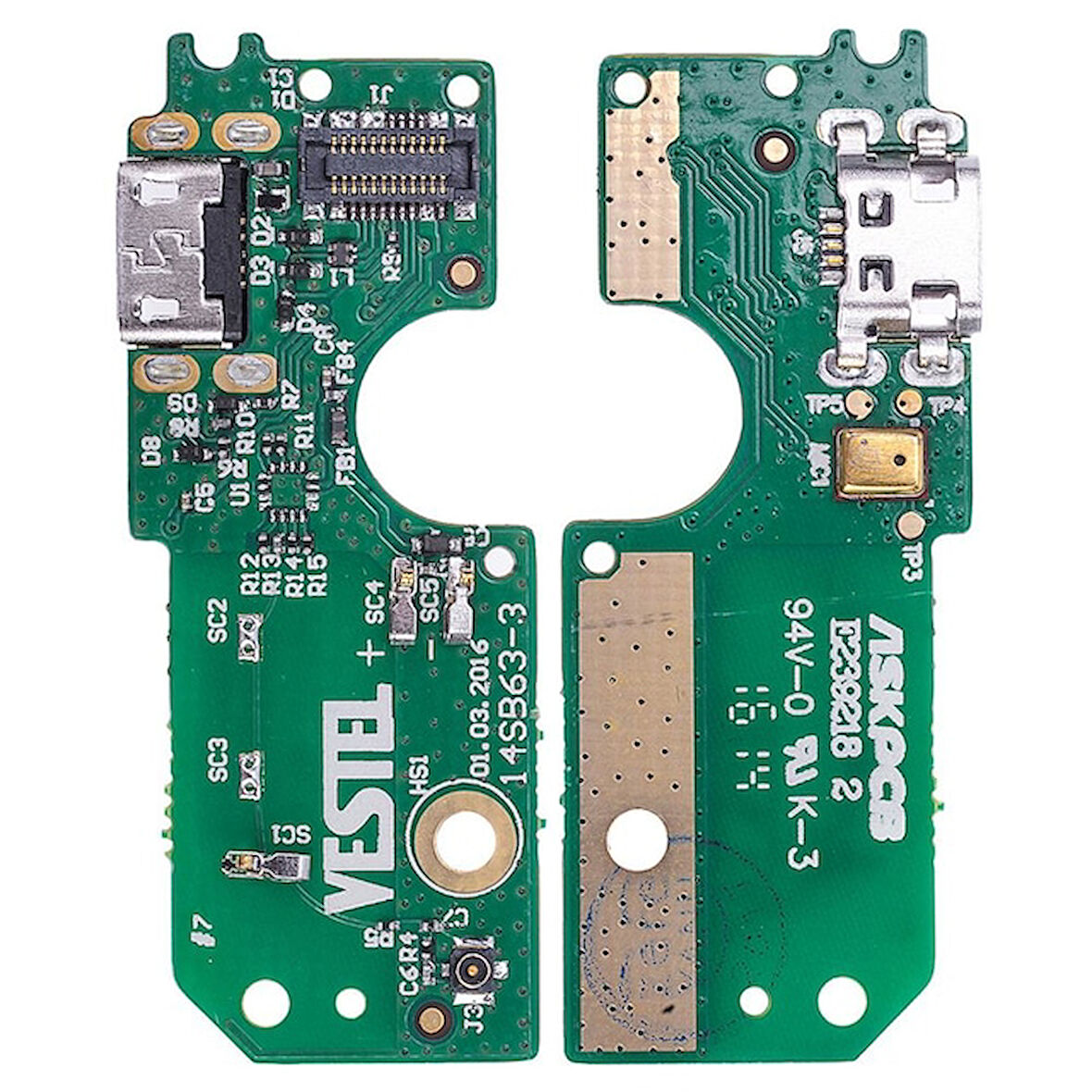 Vestel Venus V3 5010 Şarj Soket Mikrofon Bordu