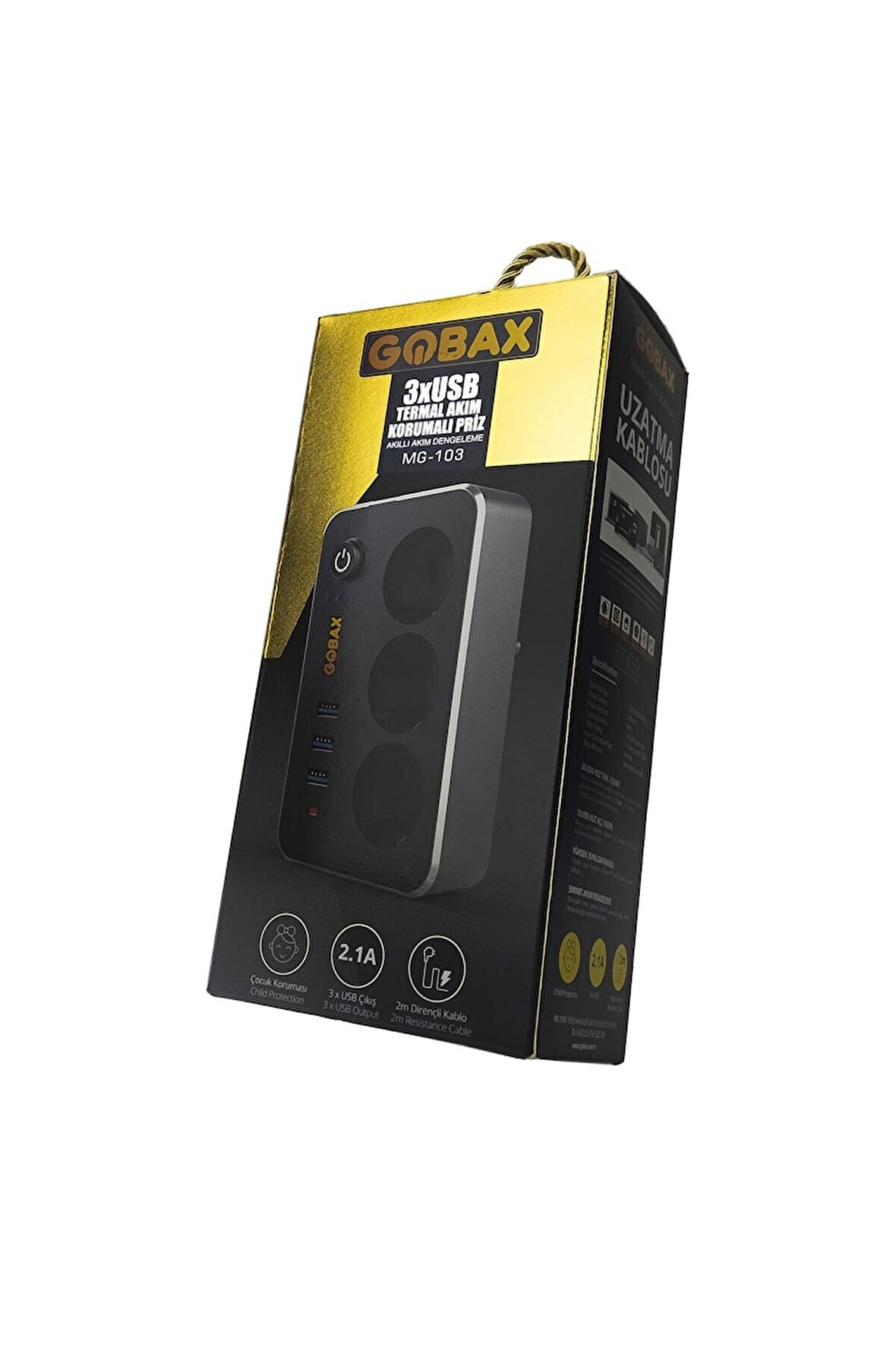 Termal Akım Korumalı Akıllı Akım Dengelemeli Çocuk Korumalı Priz Mg-103