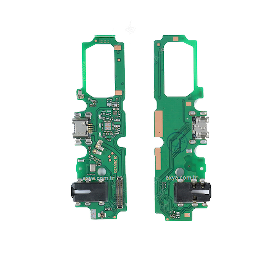 Vivo Y20 Şarj Soket ve Kulaklık Bordu Full