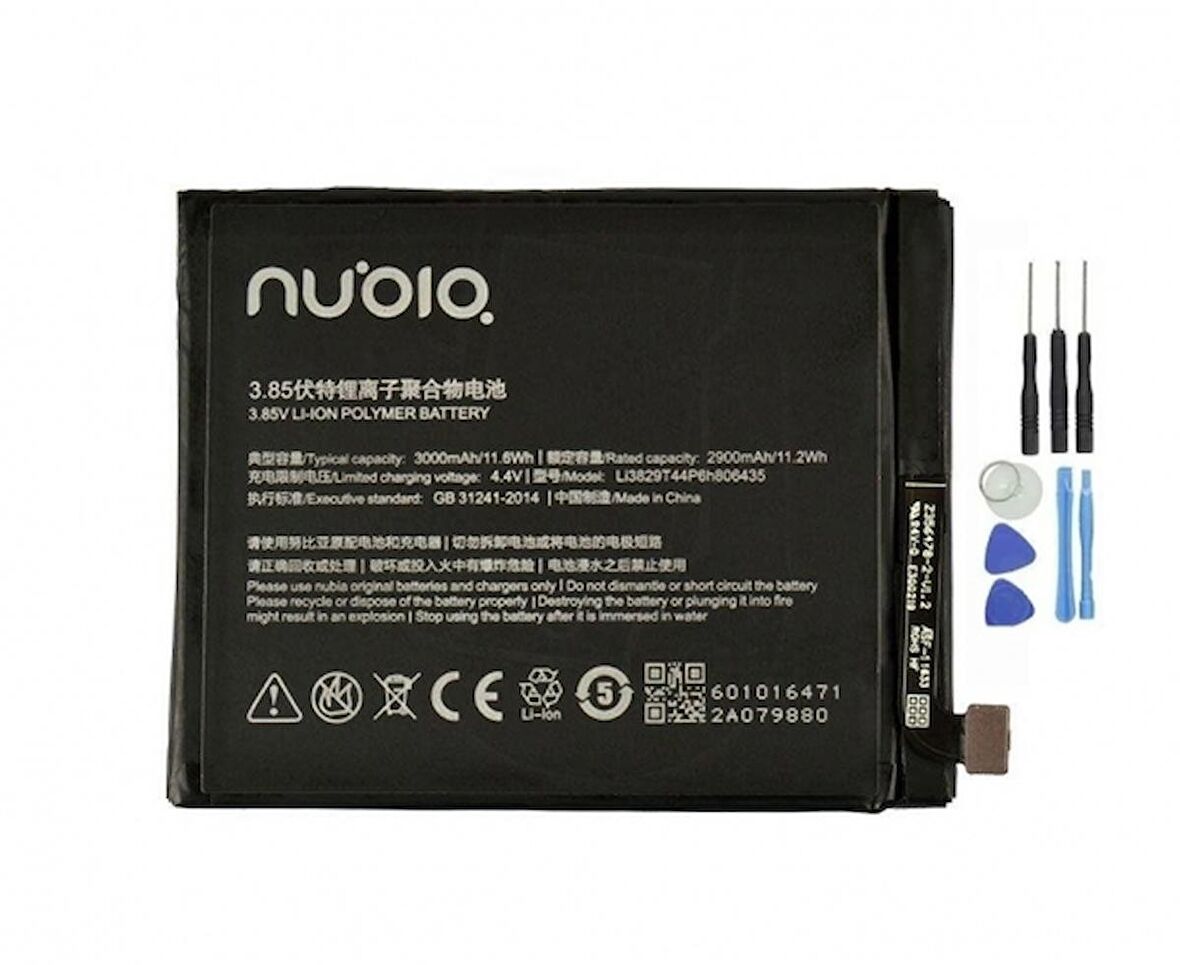 Zte Nubia Z11 Pil Batarya ve Tamir Seti Li3829T44P6h806435