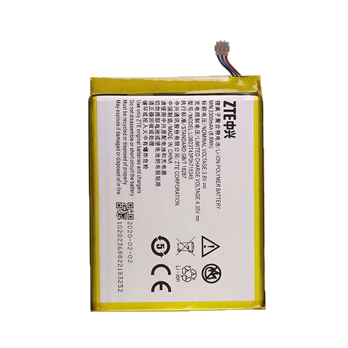 ZTE MF910 4G LTE İçin Pil Batarya  Li3823T43P3h715345 TP-Link