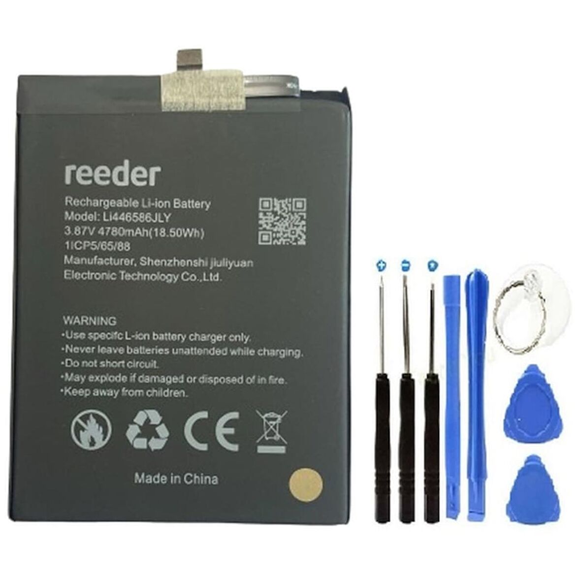 Reeder P13 Blue Plus 2022 Pil Batarya 4780 Mah + Tamir Set