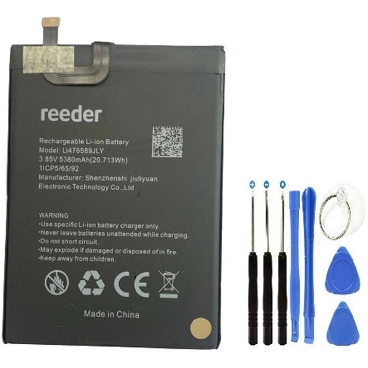 Reeder P13 Blue Lı476589jly Pil Batarya 4780 Mah + Tamir Set
