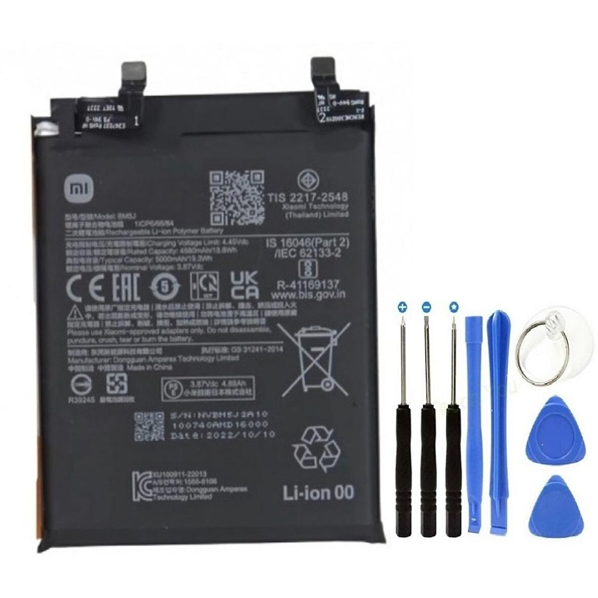 Xioami Mi 12t Pro Pil Batarya Bm5j 5000 Mah+tamir Set