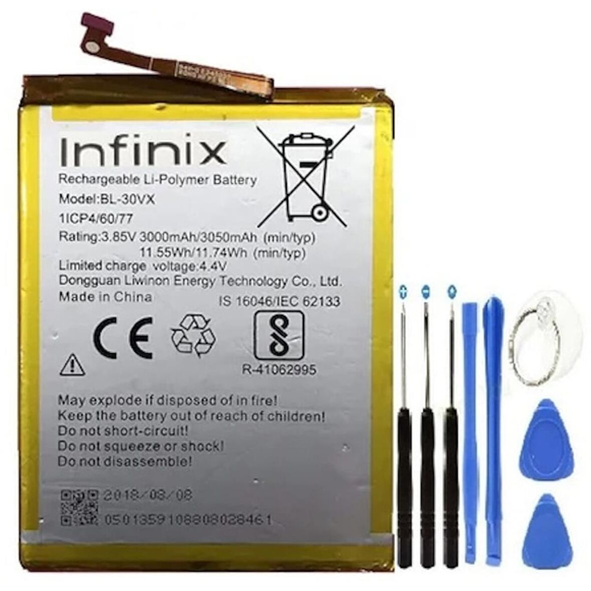 İnifix Hot 8 Pil Batarya Bl-30vx+tamir Seti
