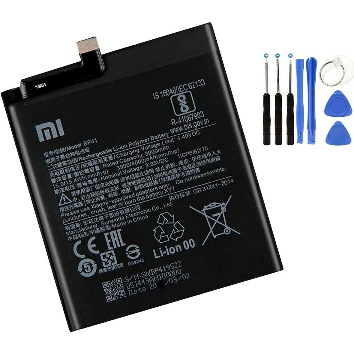 Xiaomi Mi 9t Batarya Pil + Tamir Seti Bp41