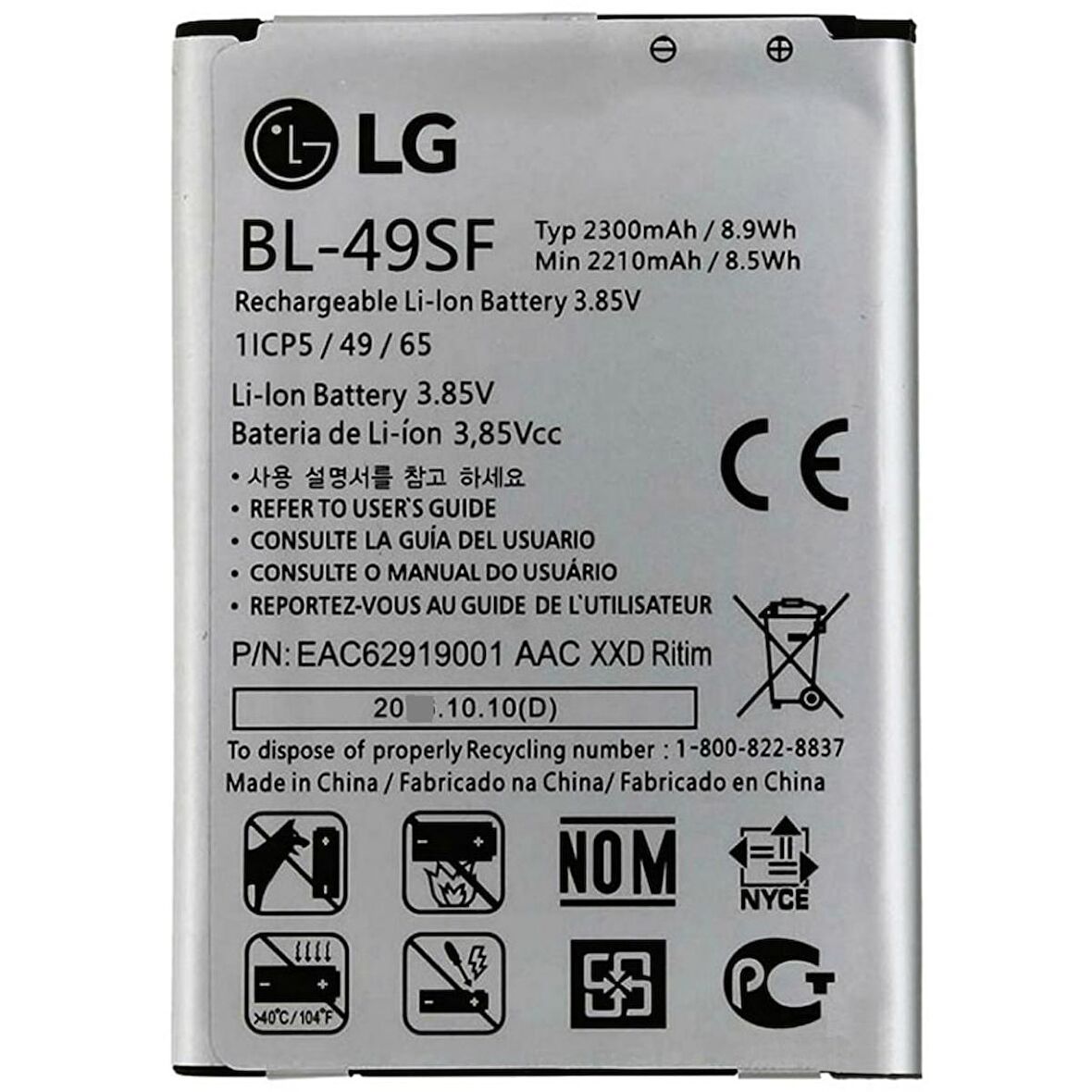 Lg G4 Mini Pil Batarya Bl-49sf 2300 Mah