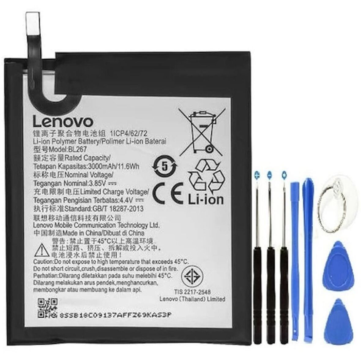 Lenovo K6 K33a48 Pil Batarya + Tamir Seti 3000 Mah