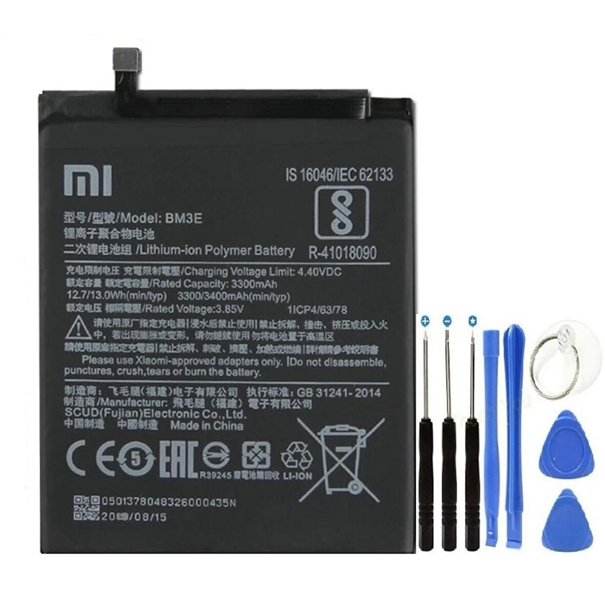 Xiaomi Mi 8 Pil Batarya + Tamir Seti Bm3e 3400 Mah