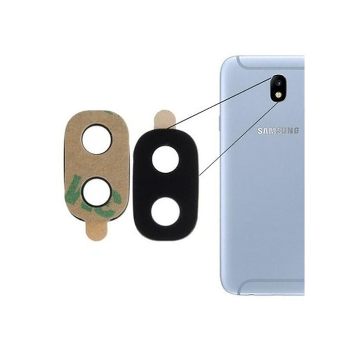 Samsung Galaxy J7 Pro J730 Uyumlu Kamera Lens Camı