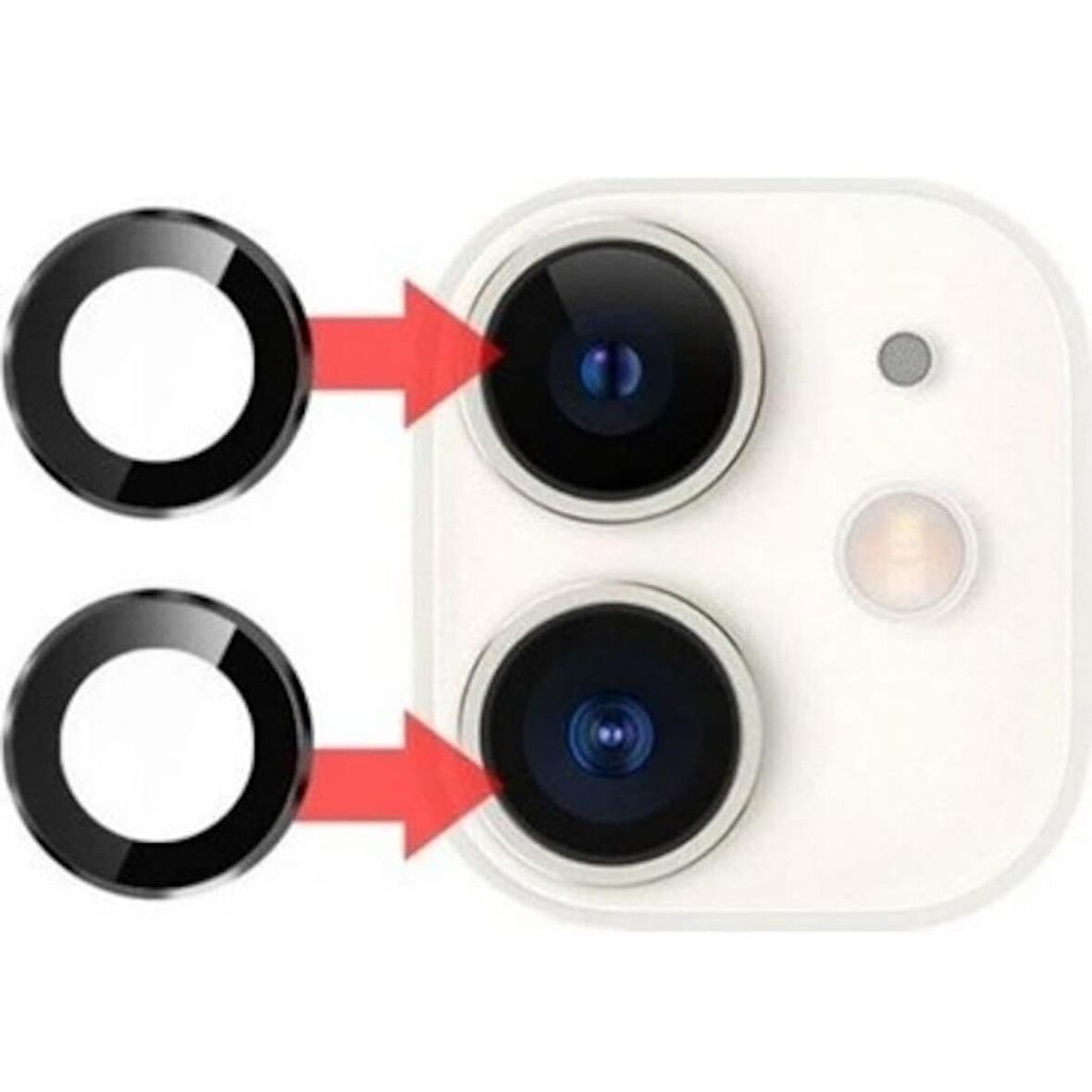 İphone 11 Uyumlu Kamera Lens Camı