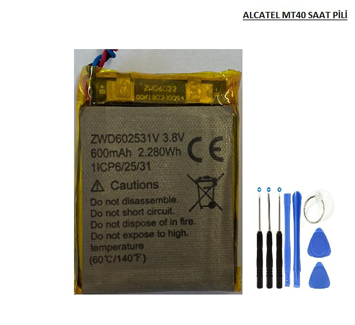 Alcatel MT40x Akıllı Saat Pil Batarya ve Tamir Seti
