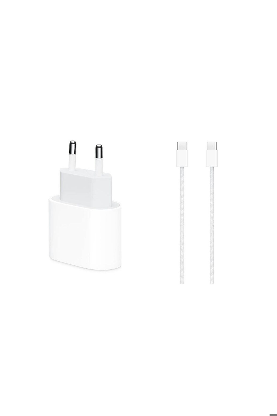 Apple Iphone 15 Pro Max 20w Şarj Adaptörü Ve Şarj Kablosu Type-c to type-c Seti Orijinal