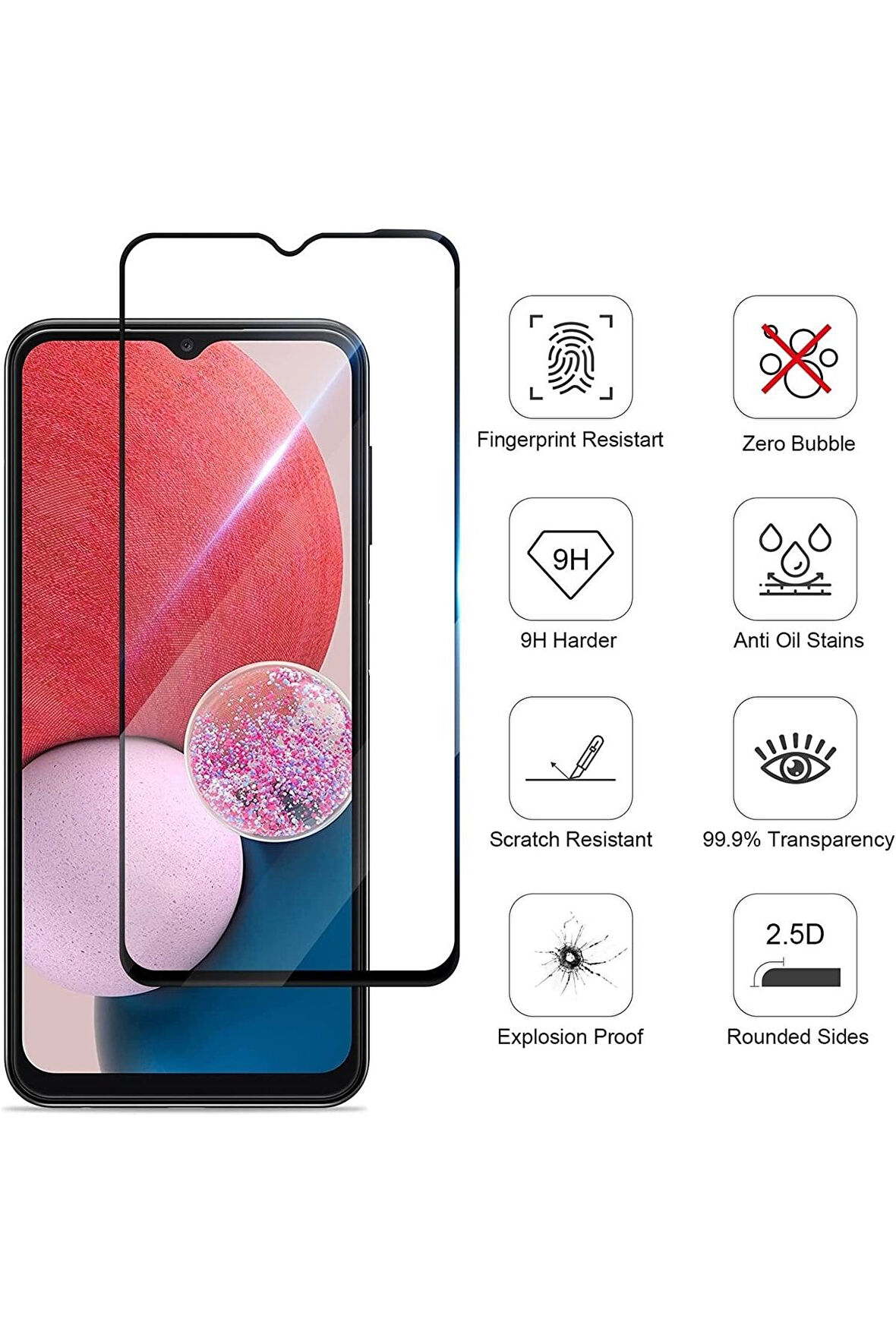 Realme C21 Tam Kaplayan Nano Ekran Koruyucu Kırılmaz Cam - Ince Ve Esnek