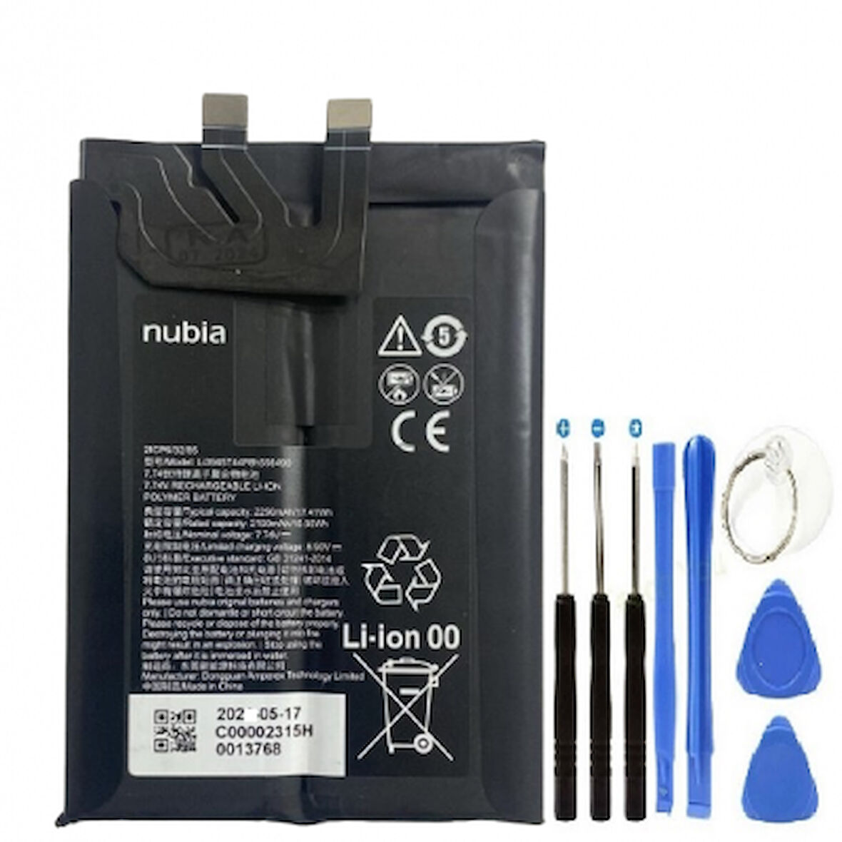 ZTE Nubia Red Magic 7 Pil Batarya NX679j + Tamir Set
