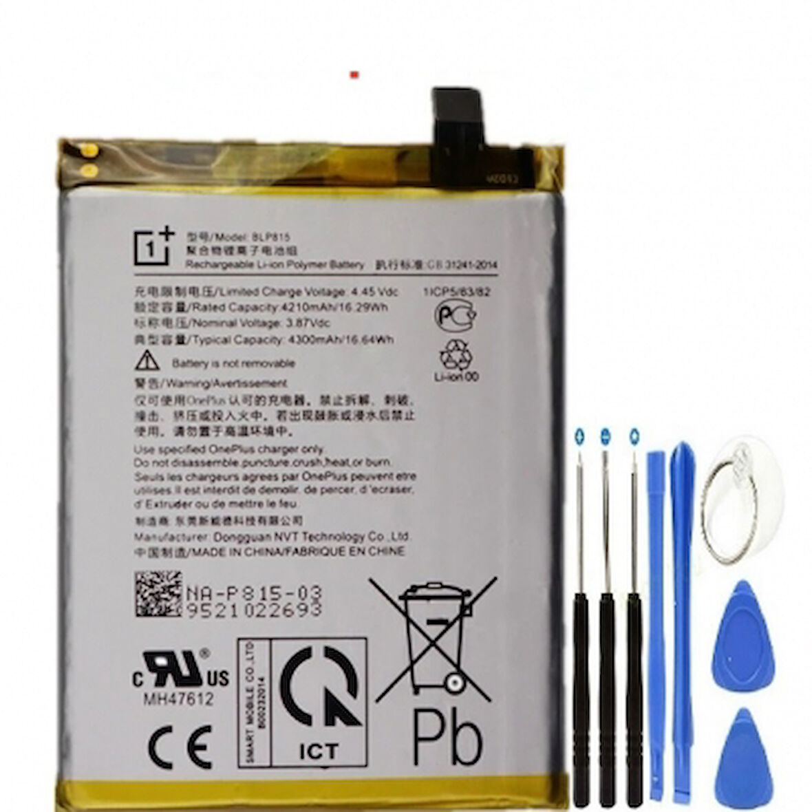OnePlus Nord N10 5g Pil Batarya BLP815+Tamir Set