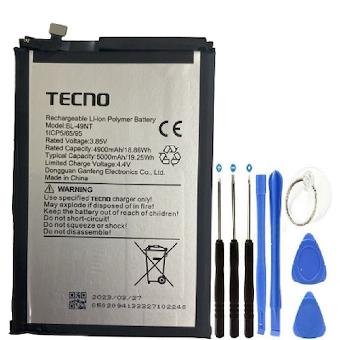 Tecno Spark G0 2023 Pil Batarya Bl-49NT+Tamir Set