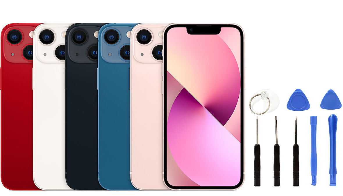 Apple İphone 13 Arka Kapak +B7000 Ypıştırıcı+Tamir Seti