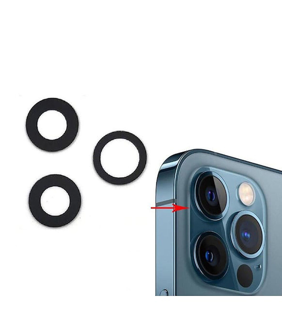 Apple iPhone 14 Plus  ile Uyumlu Kamera Camı