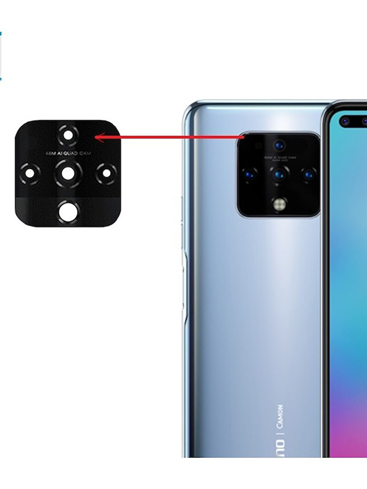 Tecno Camon 16 Premier Uyumlu Kamera Lensi Camı Ce9 CD6J