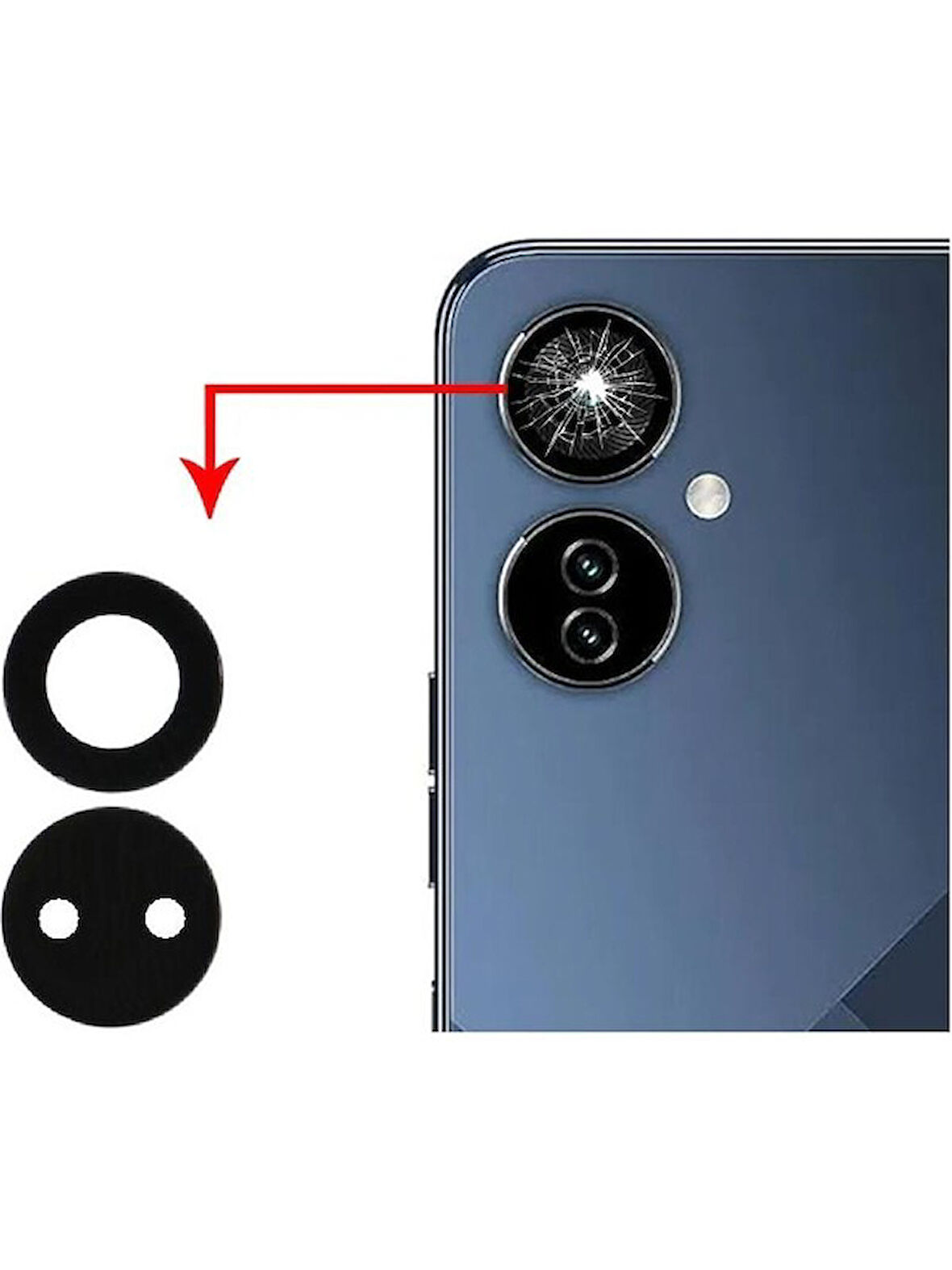 Tecno Camon 19 Neo Ile Uyumlu Kamera Camı Ch6i