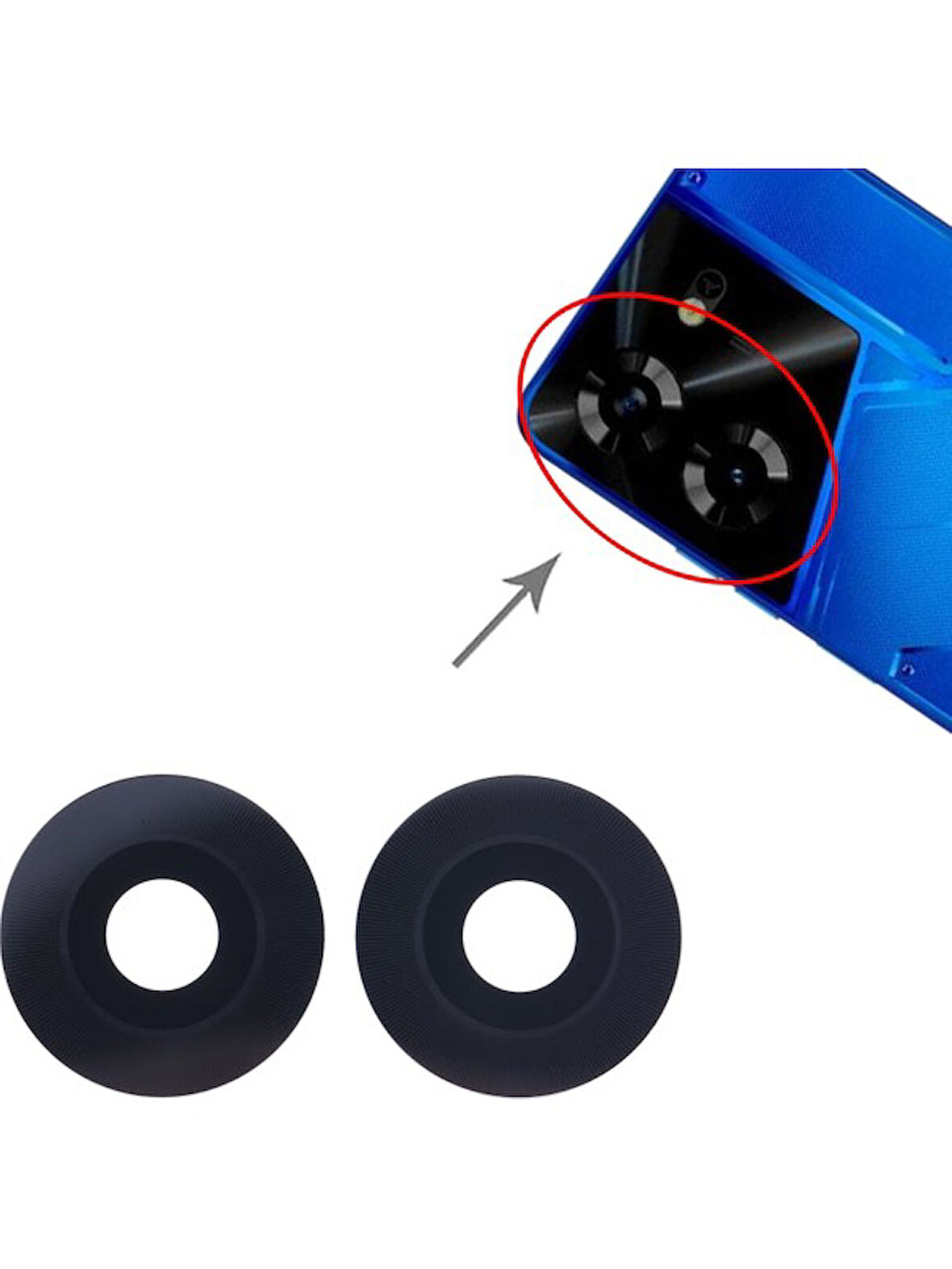 Tecno Uyumlu Pova 5 Kamera Lensi Cam LH7N