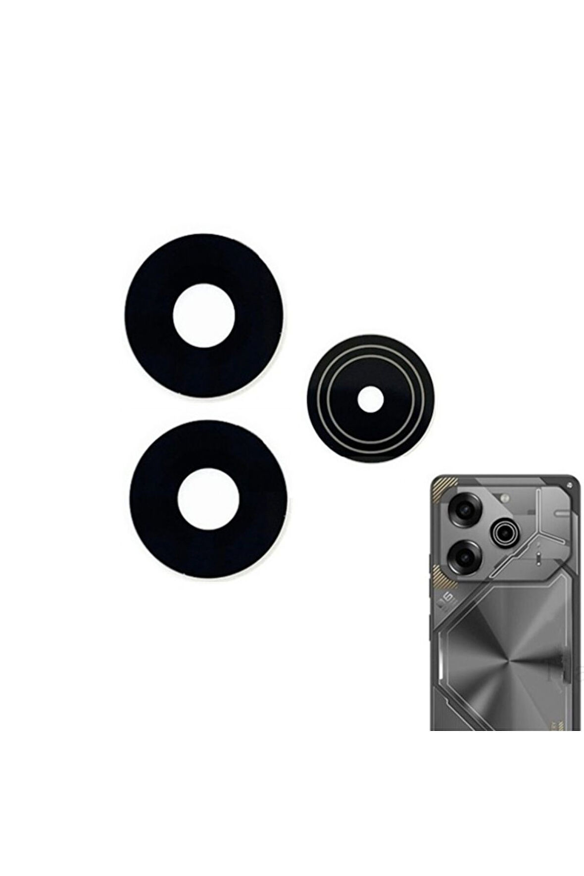 Tecno Uyumlu Pova 6 Kamera Lensi Cam LI7