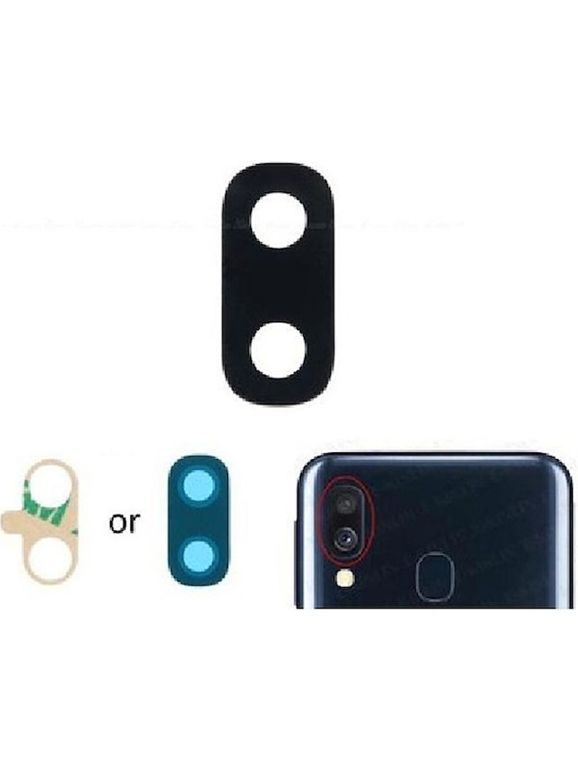 Samsung Galaxy A40 A405F İle Uyumlu Kamera Camı