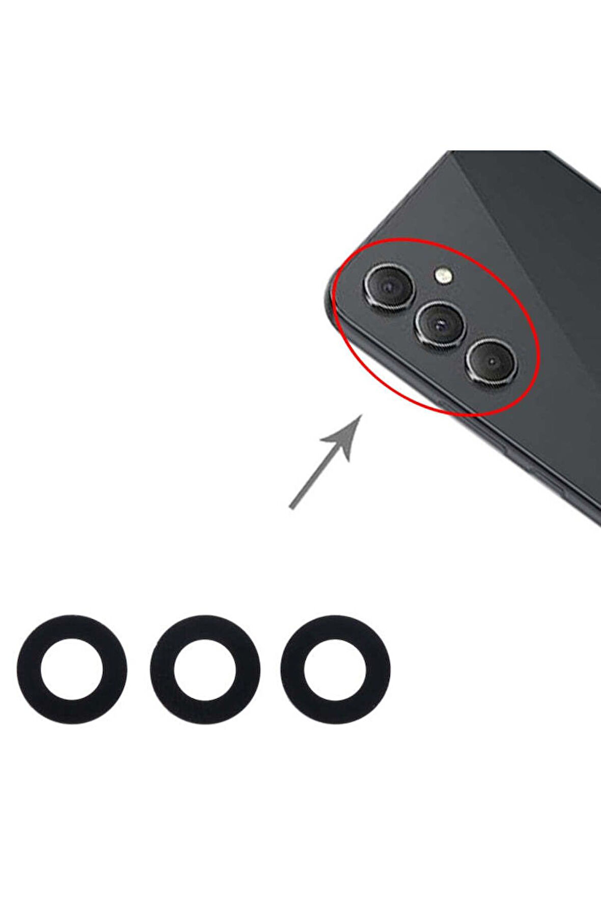 Samsung Uyumlu Galaxy A54 Kamera Lensi Cam SM-A546E