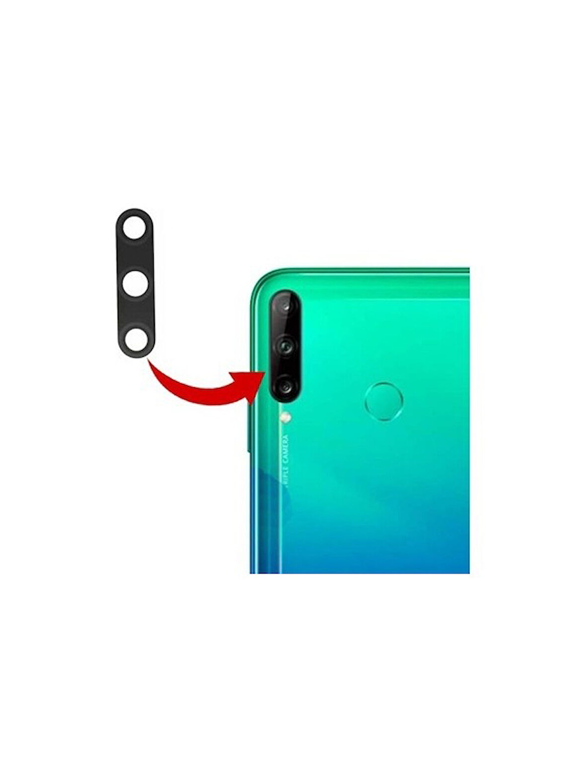 Huawei P40 Lite E Uyumlu Kamera Camı