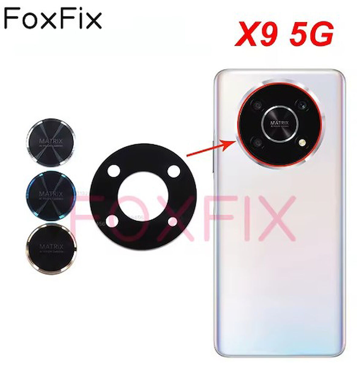 Huawei Honor X9 5g Kamera camı