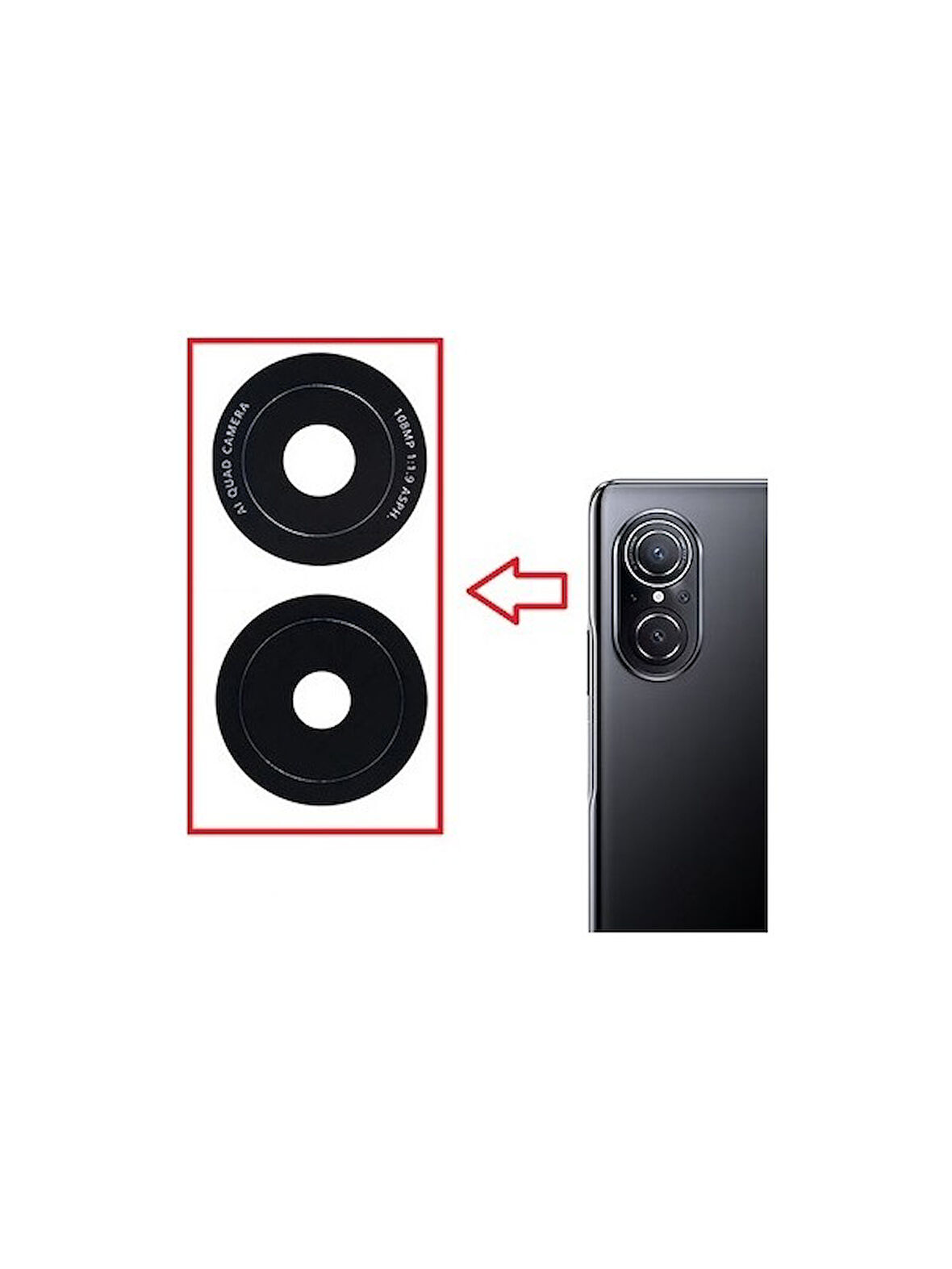 Huawei Nova 9se İle Uyumlu Kamera Camı