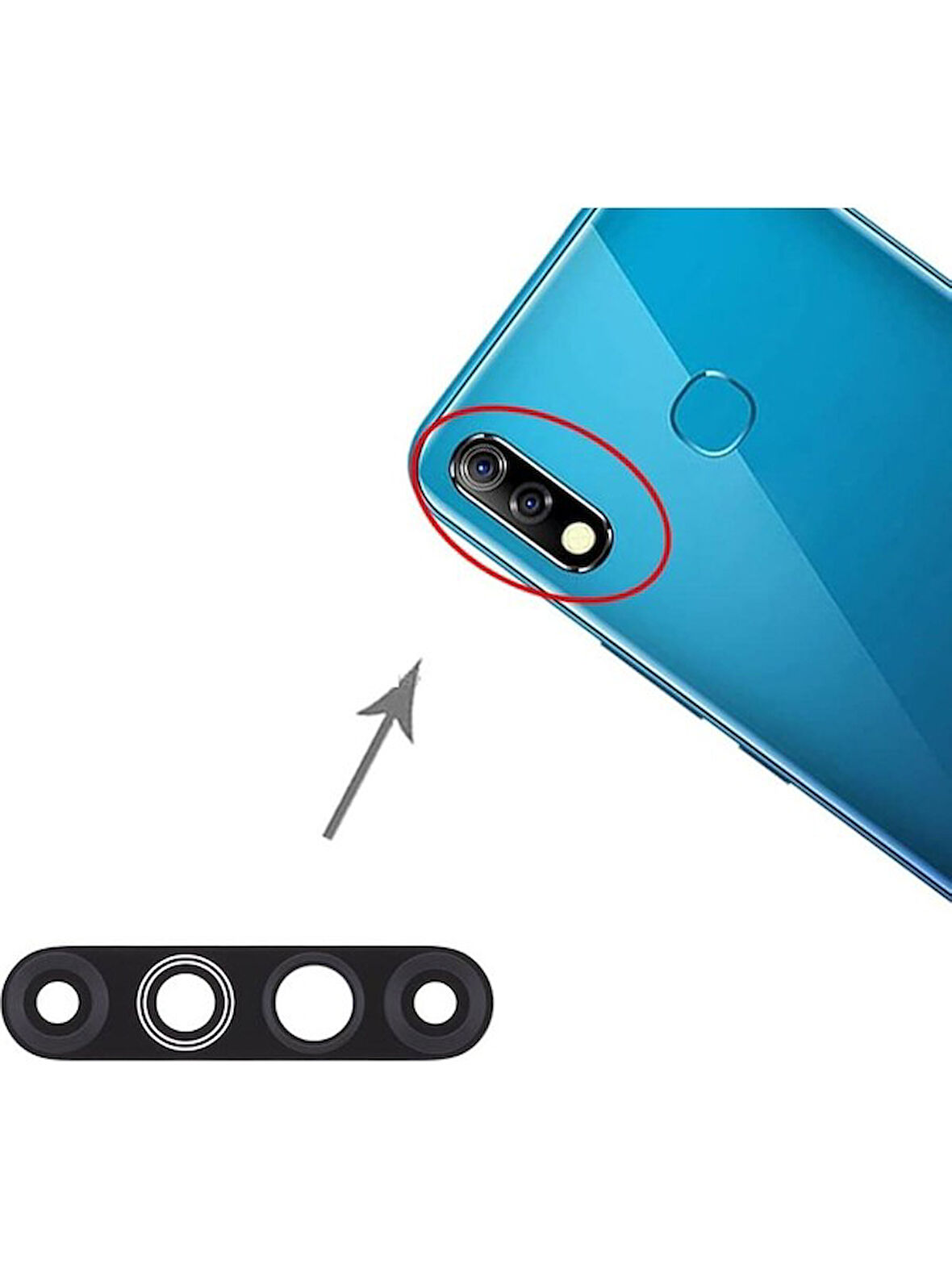 Infinix Hot 8 Lite Ile Uyumlu Kamera Camı X650