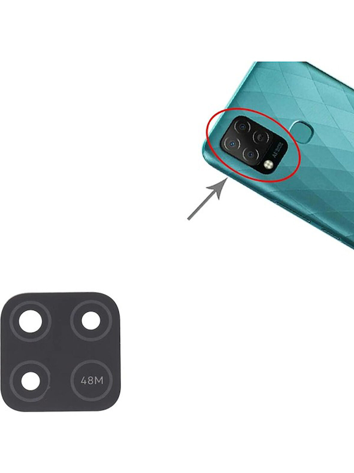 Infinix Hot 10S Ile Uyumlu Kamera Camı X689