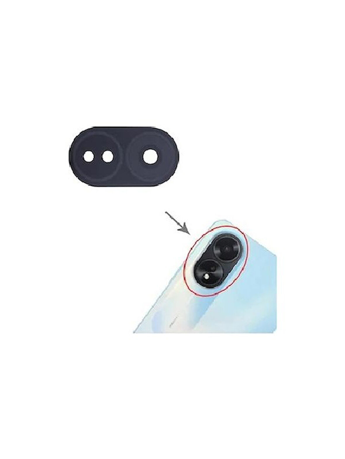 Oppo A18 İle Uyumlu Kamera Camı