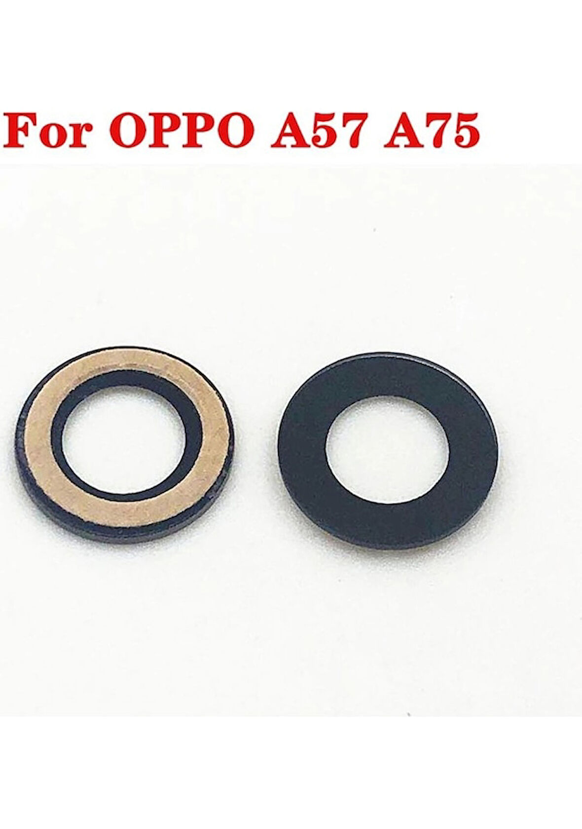 Oppo Uyumlu A57 Arka Kamera Camı Lensi (Çıtasız Sadece Cam)