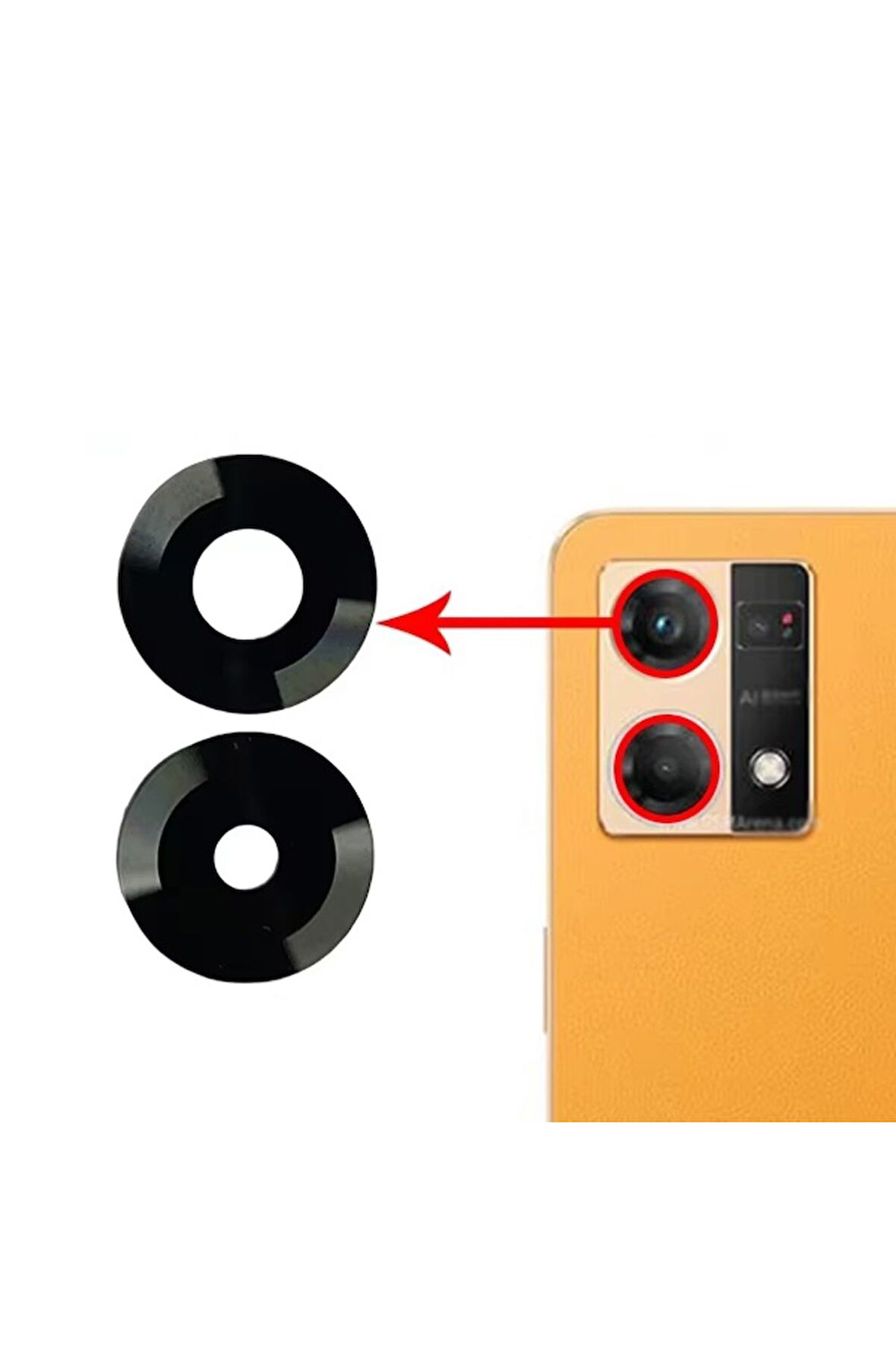 Oppo Uyumlu Reno 7 4G Kamera Lensi Cam CPH2363