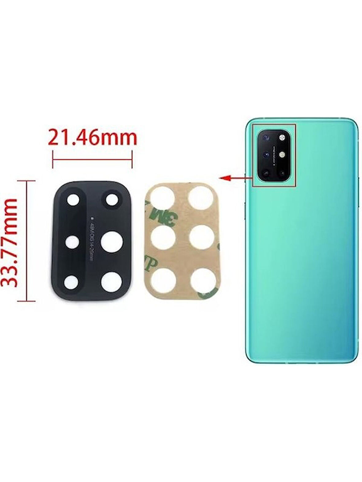 One Plus 8t Ile Uyumlu Kamera Camı KB2000 KB2001 KB2003