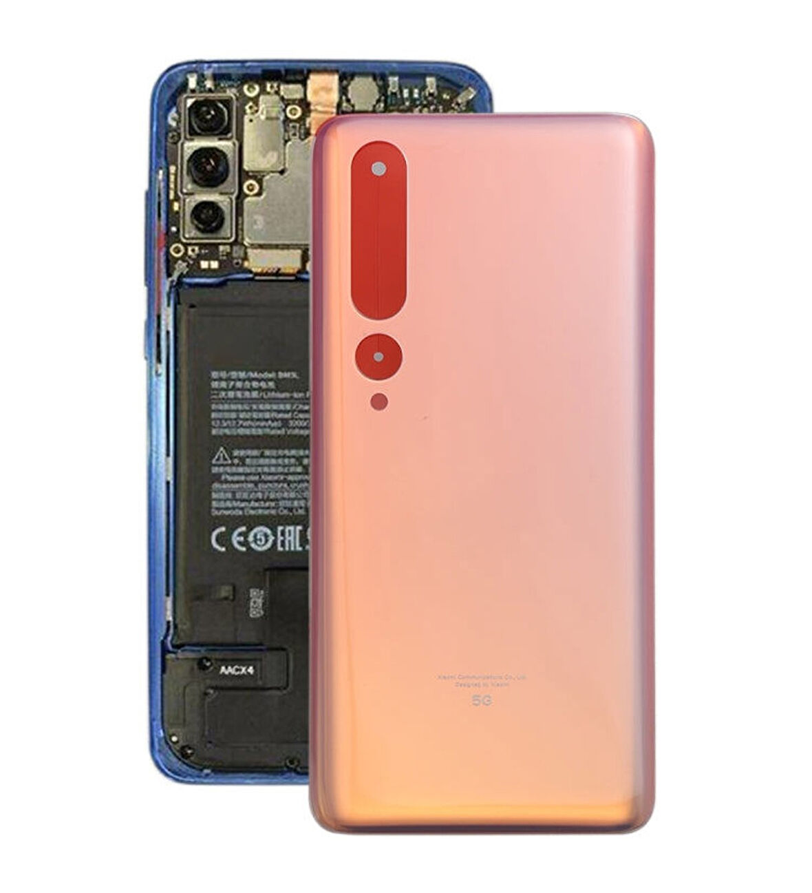 Xiaomi Mi 10 Pro 5G Uyumlu Arka Pil Batarya Kapağı Cam M2001J1G