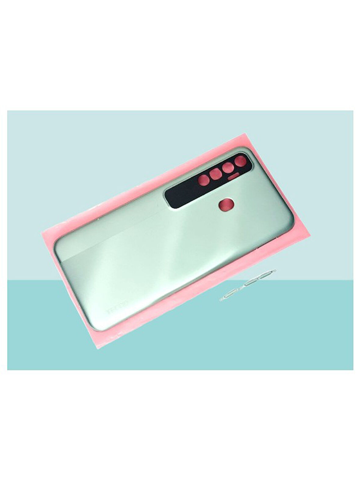 Tecno Spark 7 Pro (Kf8) Uyumlu Full Kasa Arka Kapak Batarya Kapağı