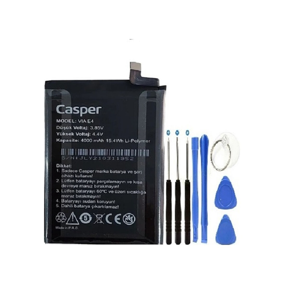 Casper E4 Pil Batarya + Tamir Seti