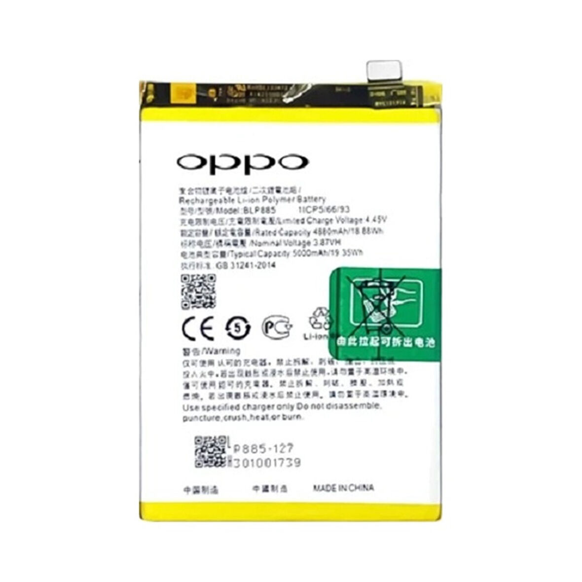 Oppo A96 Pil Batarya Blp888