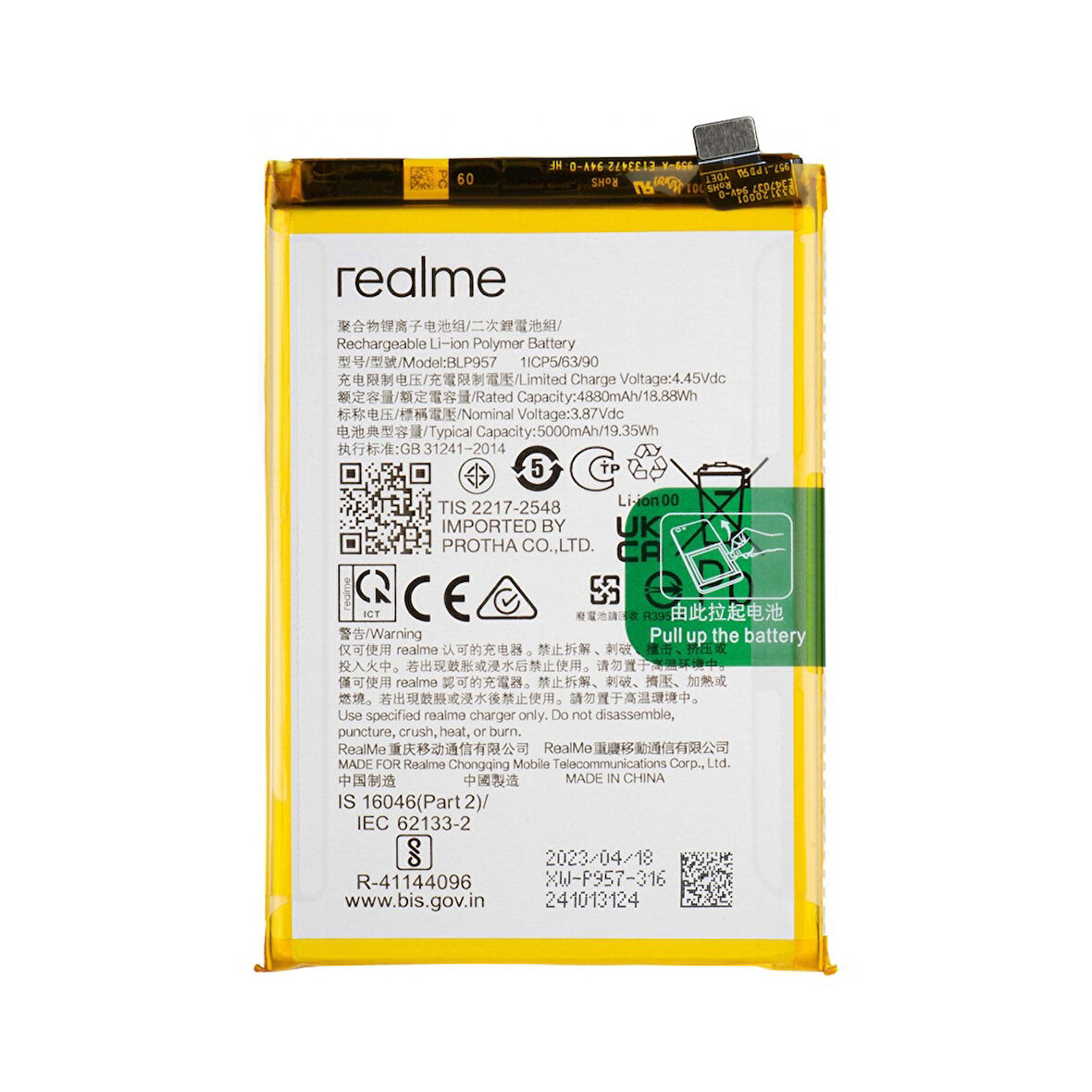Realme 10 Pil Batarya Blp957