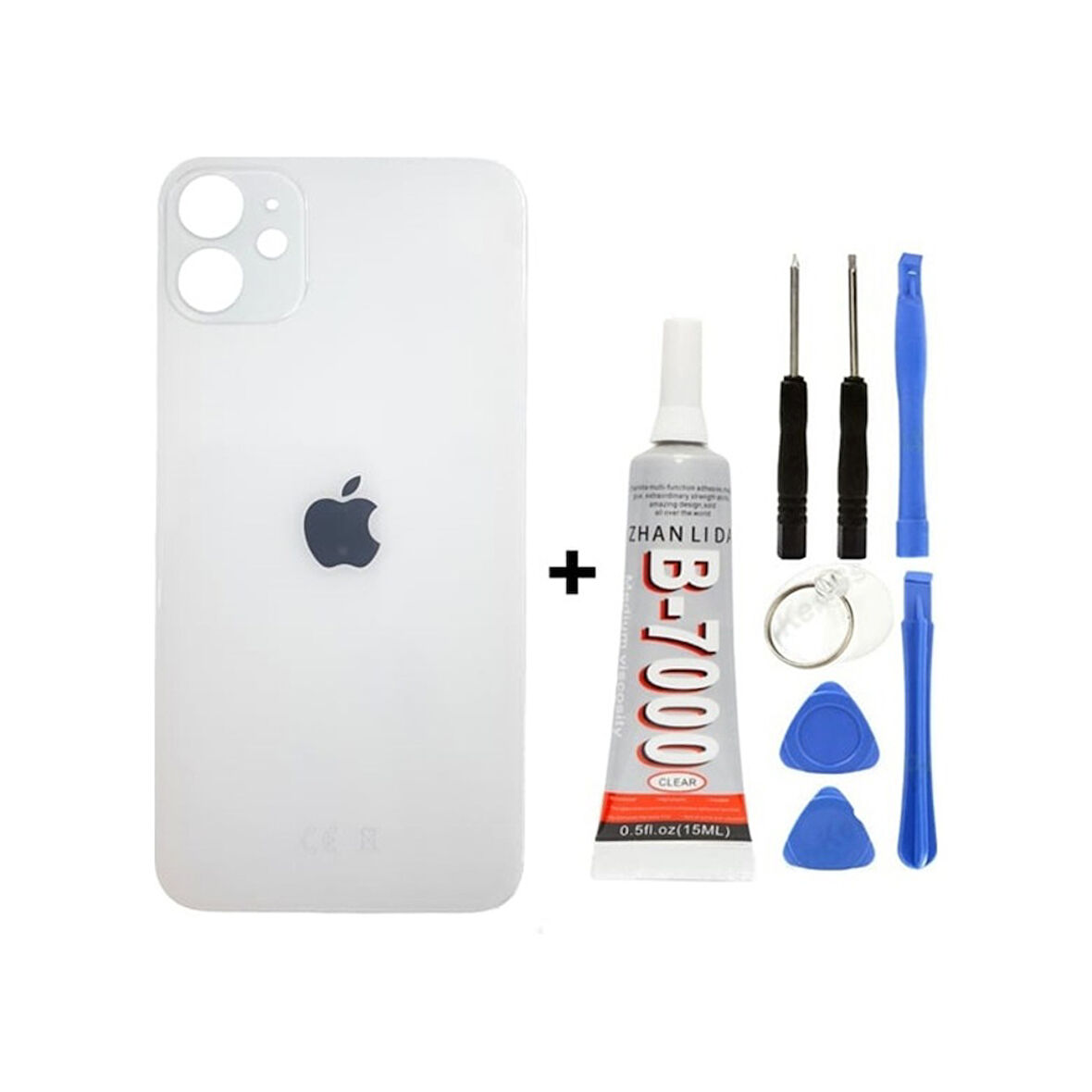 İphone 12 Arka Cam Kapağı + Yapıştırıcı + Tamir Set