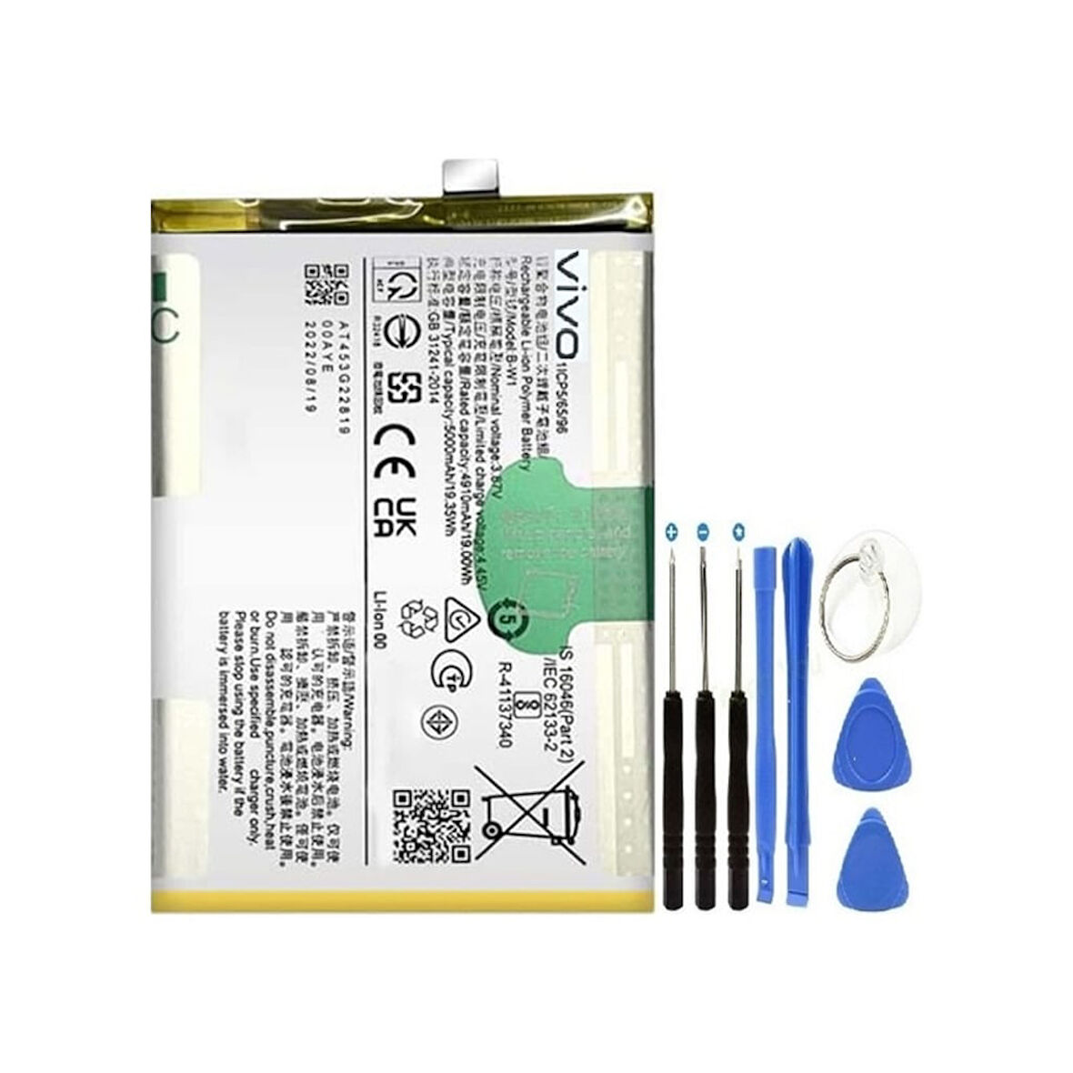 Vivo Y35 Pil Batarya +tamir Seti 5000 Mah