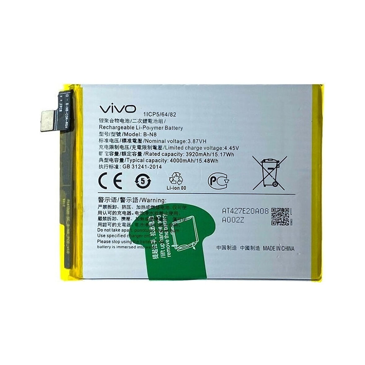 Vivo V20 Pil Batarya B-n8