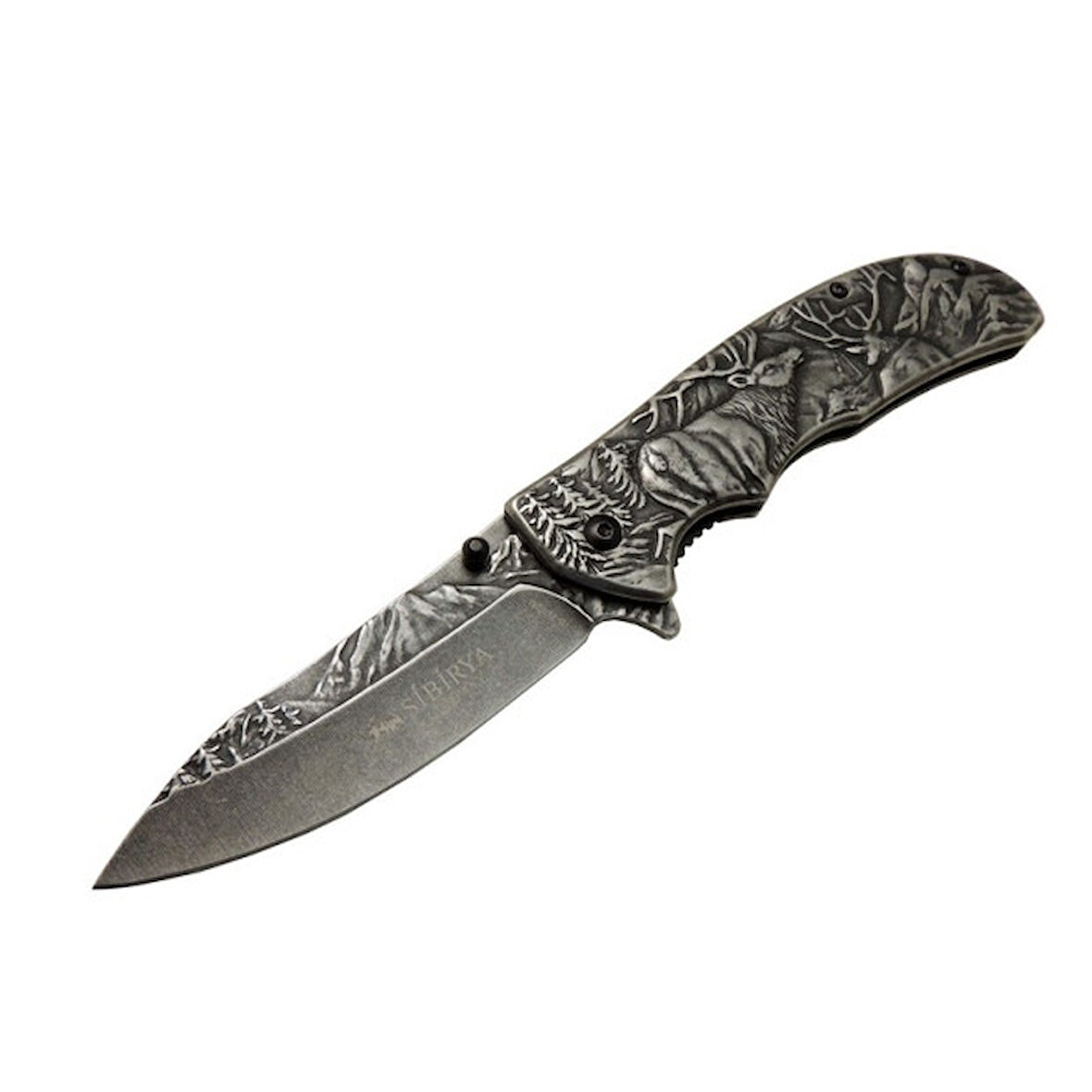 Sibirya Geyikli Çakı Eskitme Marka:Sibirya Ürün Kodu: S-2078B 21,5 CM