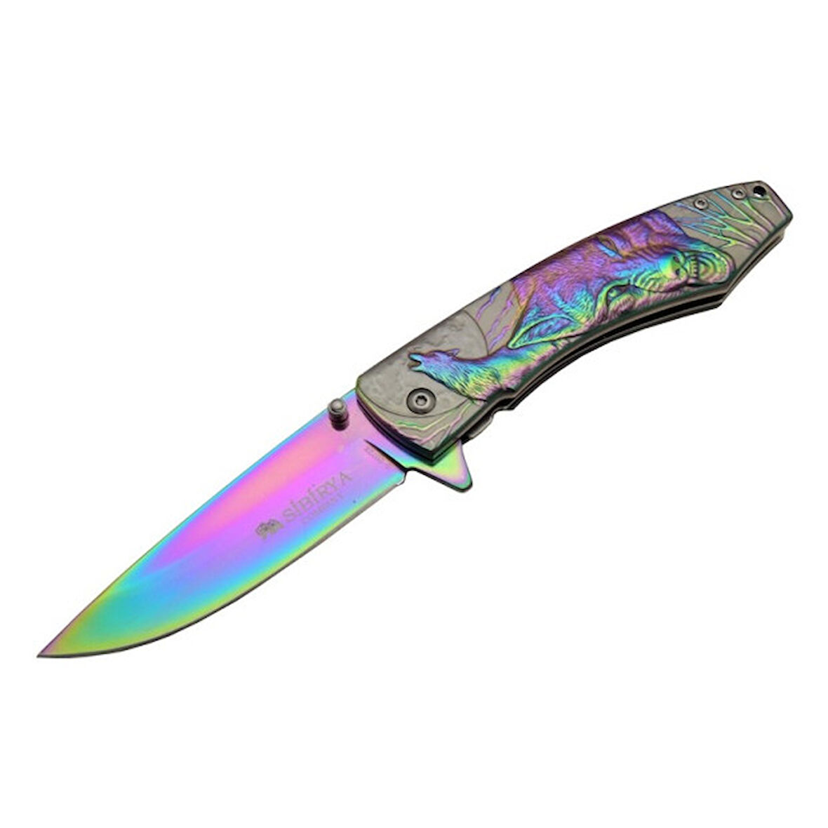 Sibirya Kurt Çakı Gökkuşağı Marka:Sibirya Ürün Kodu: S-2072X 21 CM