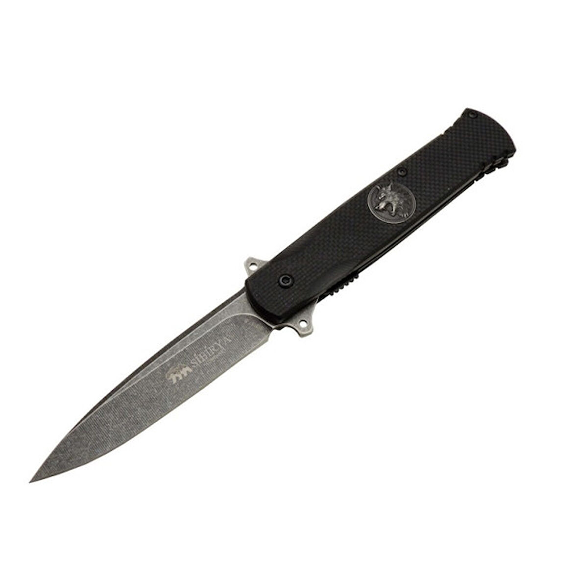 Sibirya Kurtlu Çakı Siyah Marka:Sibirya Ürün Kodu: S-2197-B 21,5 CM