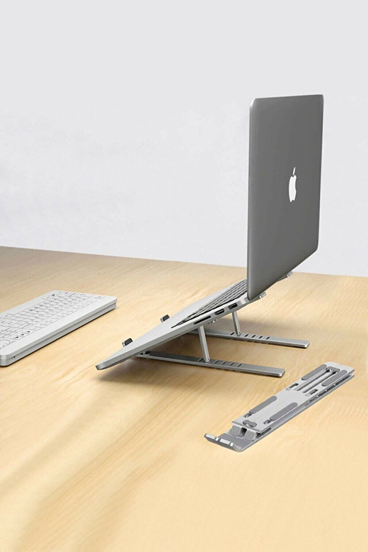 Aleminyum Gri Renk Ayarlı Laptop Macbook Notebook Güncel